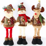 Muñecos de peluche de Papá Noel, muñeco de nieve, Reno,decoracion navideña.