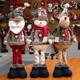 Muñecos de peluche de Papá Noel, muñeco de nieve, Reno,decoracion navideña.