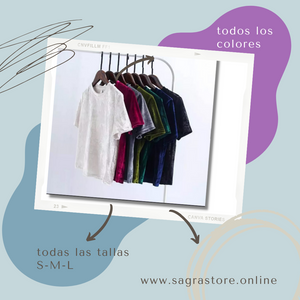 CAMISETA MODERNA DE TERCIOPELO
