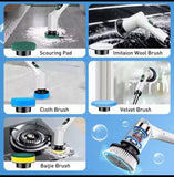 🧽 Cepillo Eléctrico 9 en 1 ⚡- Limpia TODO en Segundos🏠✨