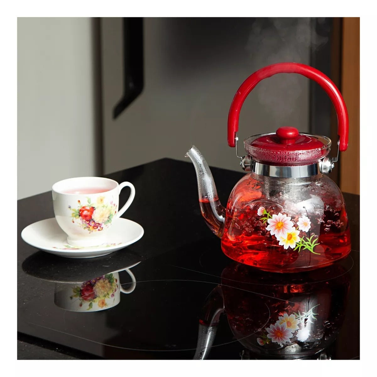 TETERA INFUSOR DE VIDRIO CON FILTRO 1.5L
