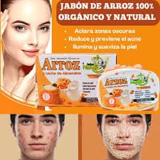 JABÓN DE ARROZ Y LECHE DE ALMENDRAS