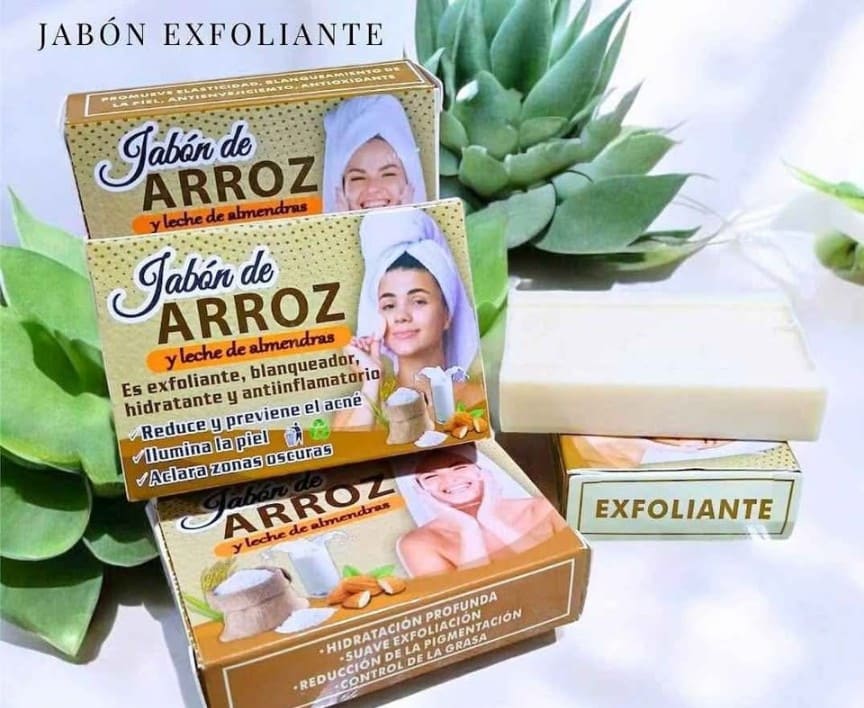 JABÓN DE ARROZ Y LECHE DE ALMENDRAS