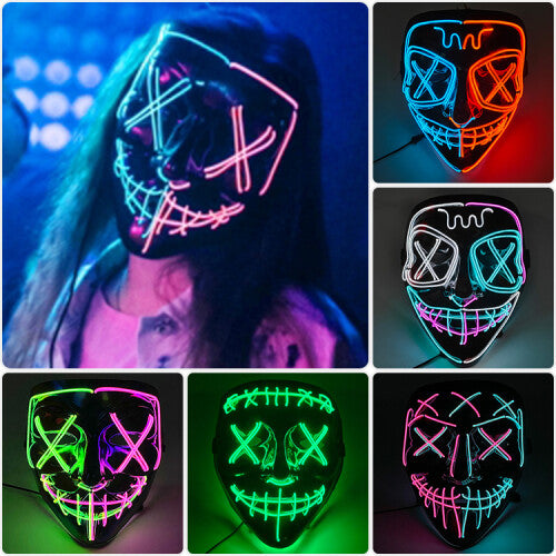 Máscara LED Halloween