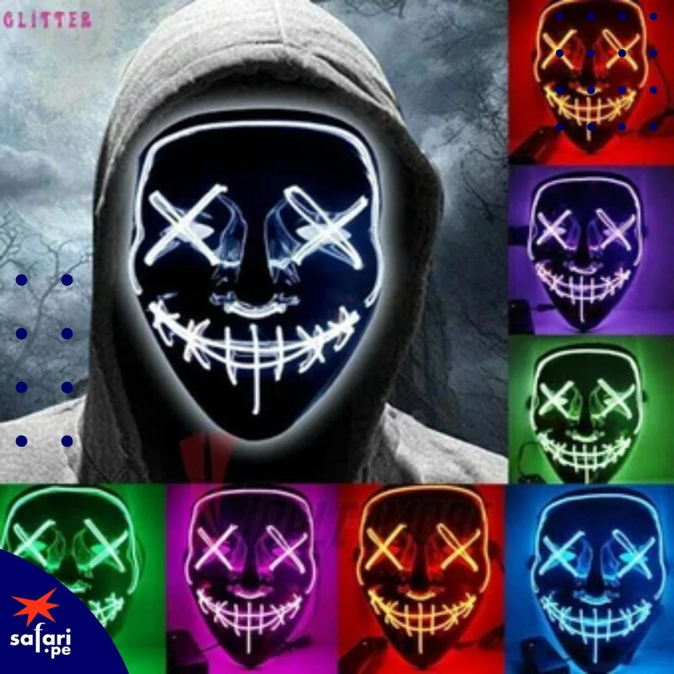 Máscara LED Halloween