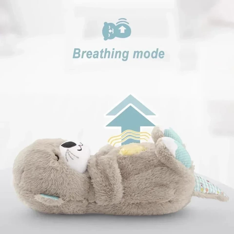 Peluche De Nutria Bebé Que Respira Y Relaja
