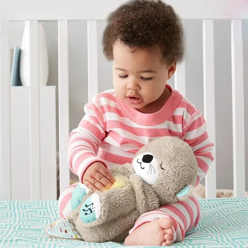 Peluche De Nutria Bebé Que Respira Y Relaja