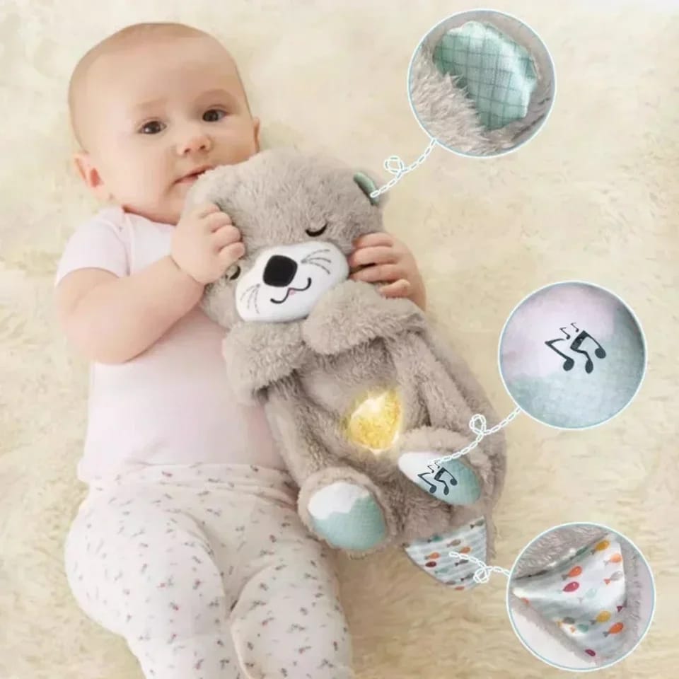 Peluche De Nutria Bebé Que Respira Y Relaja